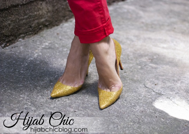 DIY: LOUBOUTIN GLITTER PUMPS